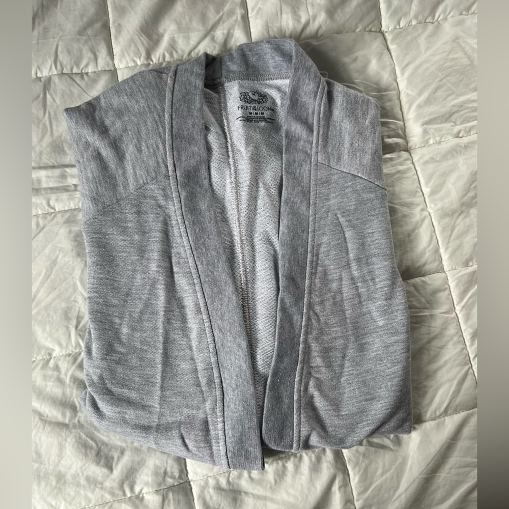 NWT Fruit of the Loom open Cardigan Sweethsirt